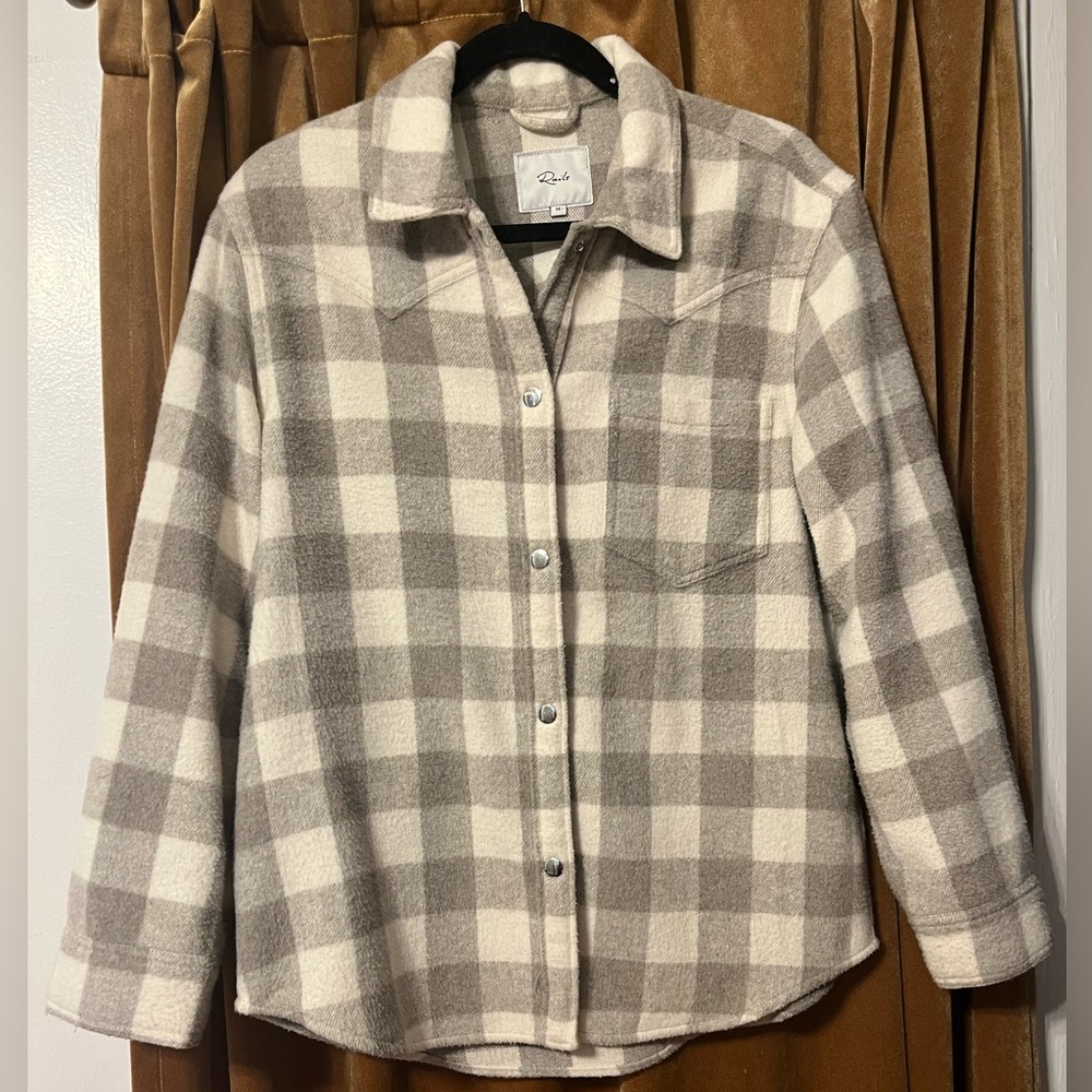 Rails Trip Shirt Jacket Ivory Rain Size Medium